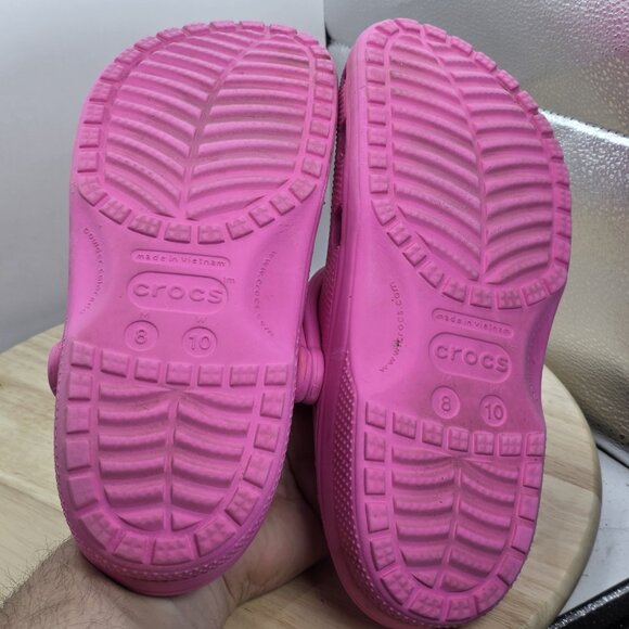 Womens Size 10 - Crocs Classic Clogs Magenta Pink Unisex Mens 8 - Picture 8 of 9